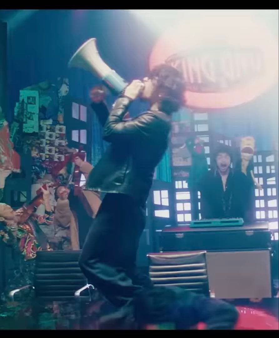 常田大希着用 giuliano fujiwara セミダブルレザージャケット