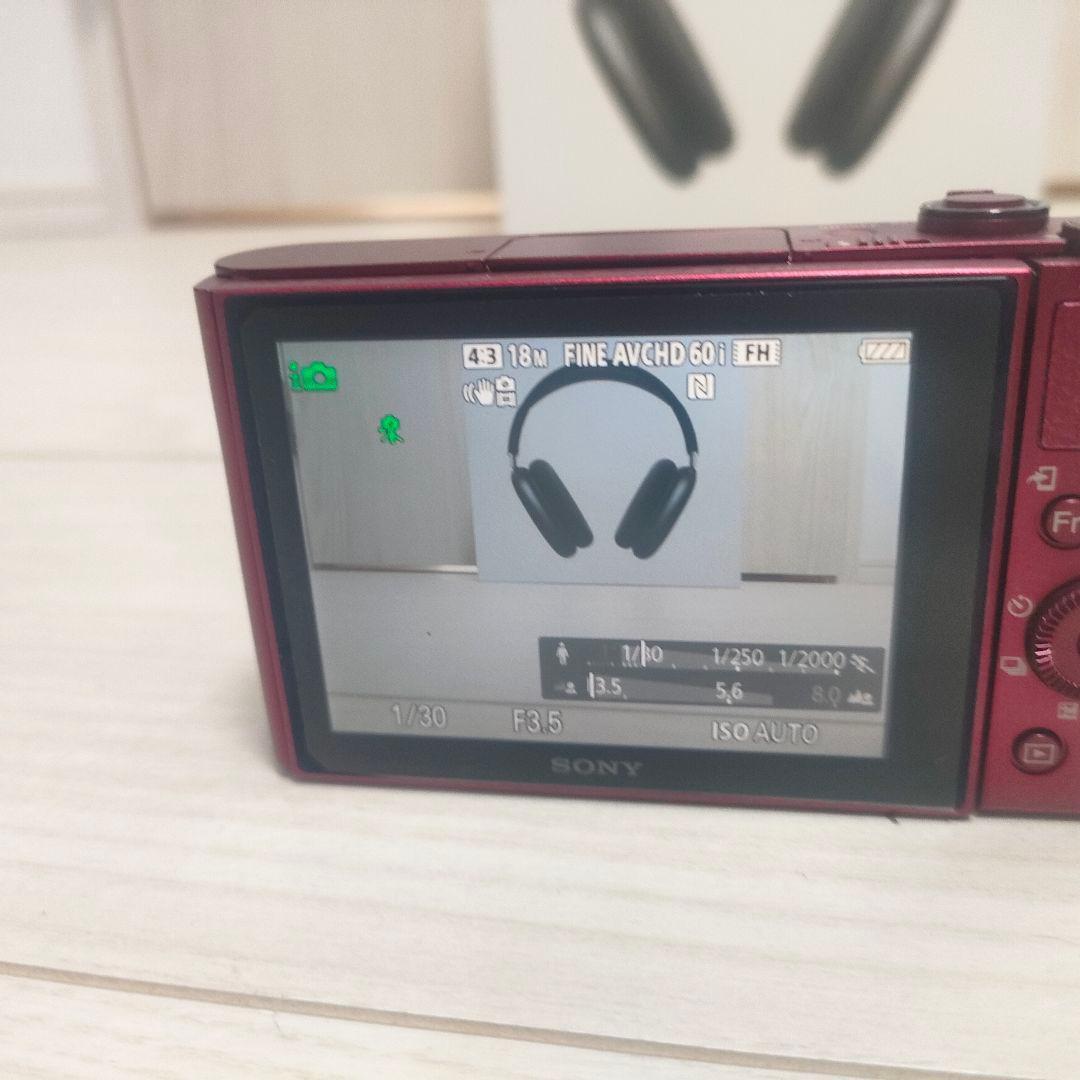 [極美品]SONY DSC-WX500 レッド コンパクトデジタルカメラ