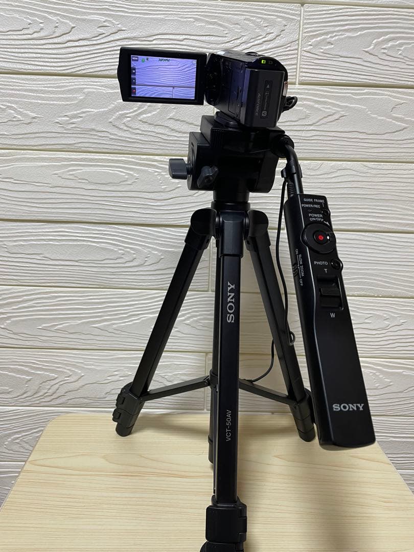 SONY HDR-CX180 ＋リモコン三脚セット（バッテリ2＋SD＋AC）