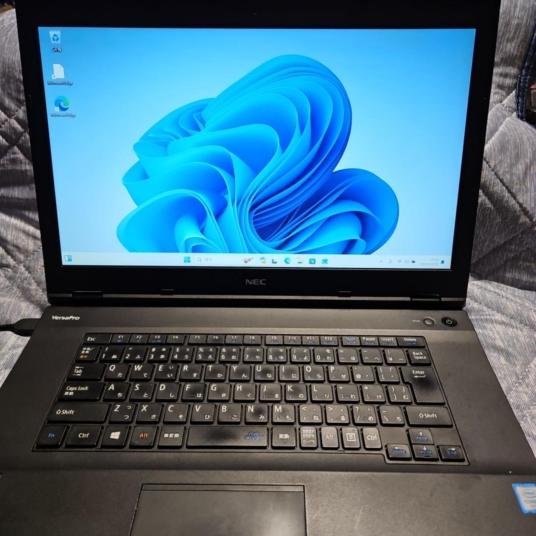 Windowsノート本体 NEC Versa pro SSD256GB RAM8GB