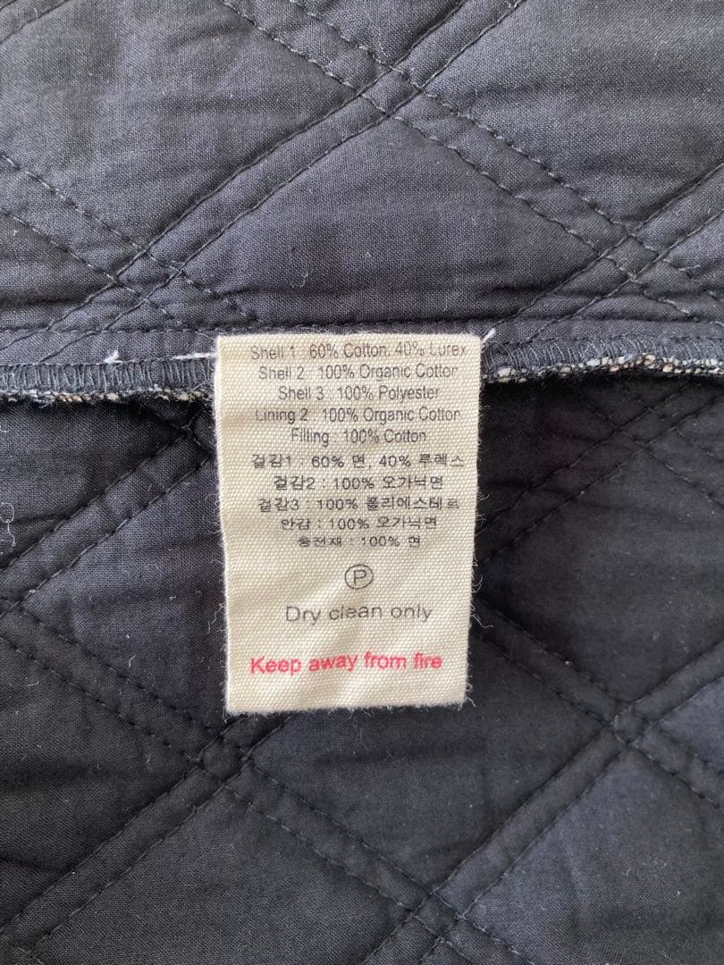 Bonjour Diary ボンジュールダイアリー　キルティングワンピース　8y