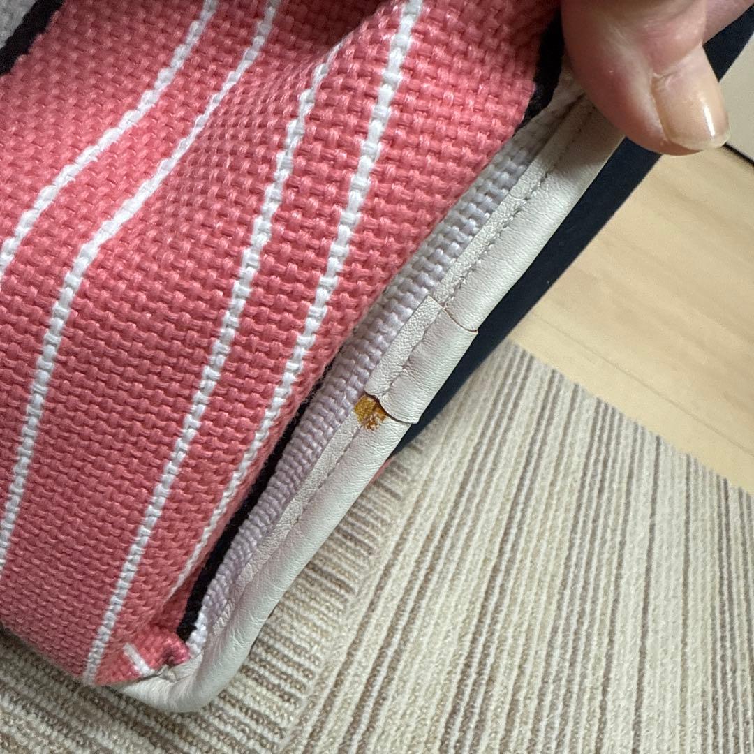 CHANEL クルーズラインボストンバッグ　キャンバスピンク