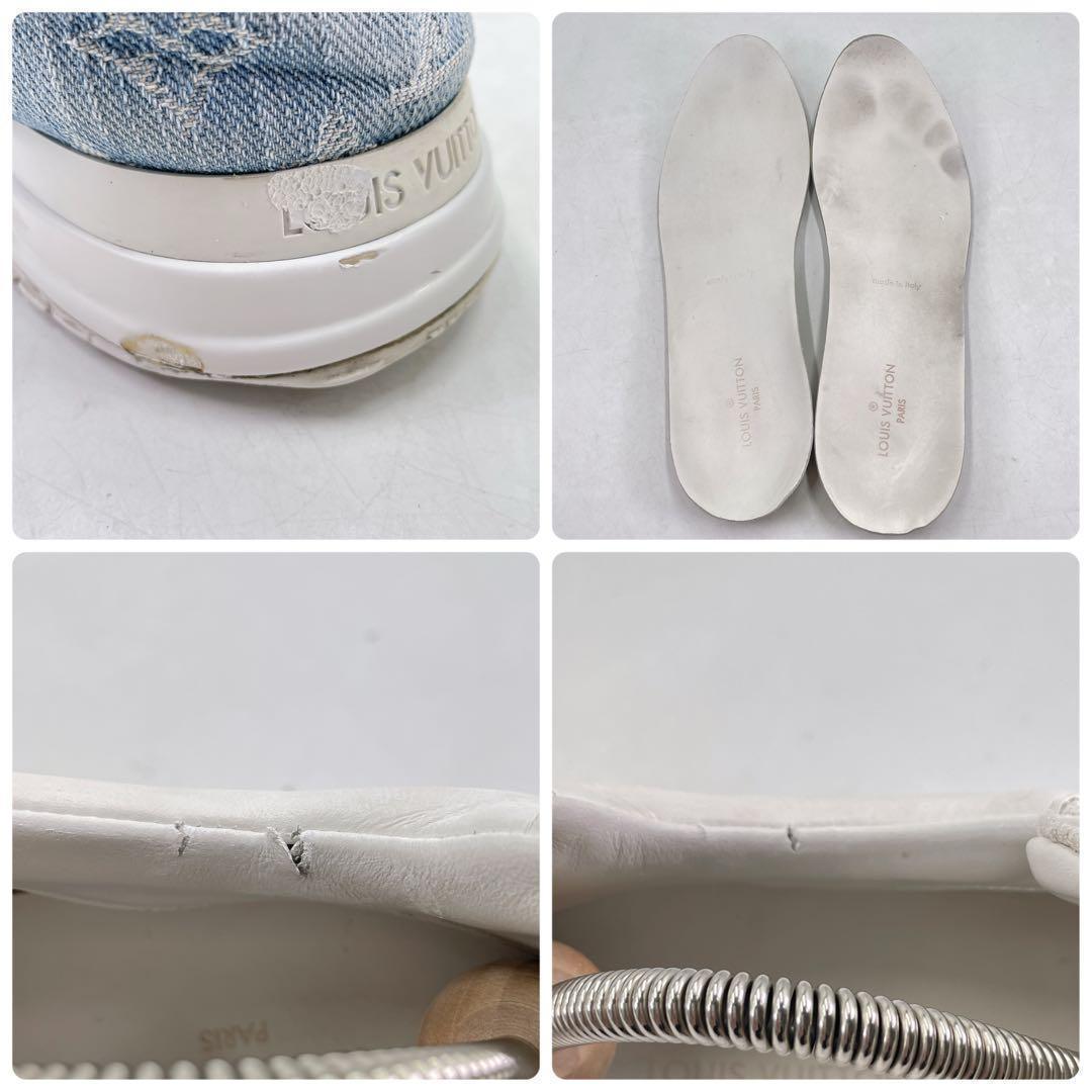 美品 ルイヴィトン ランアウェイ デニム スニーカー 6.5 モノグラム