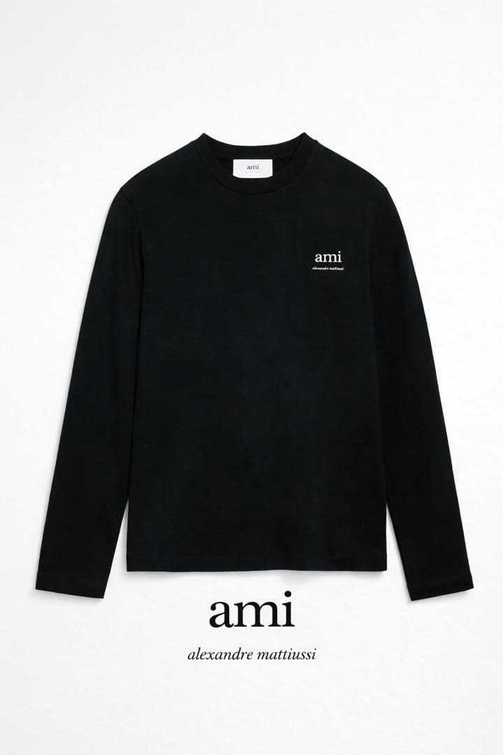 【新品未使用】AMI PARIS ロゴ ロングスリーブTシャツ M 正規品