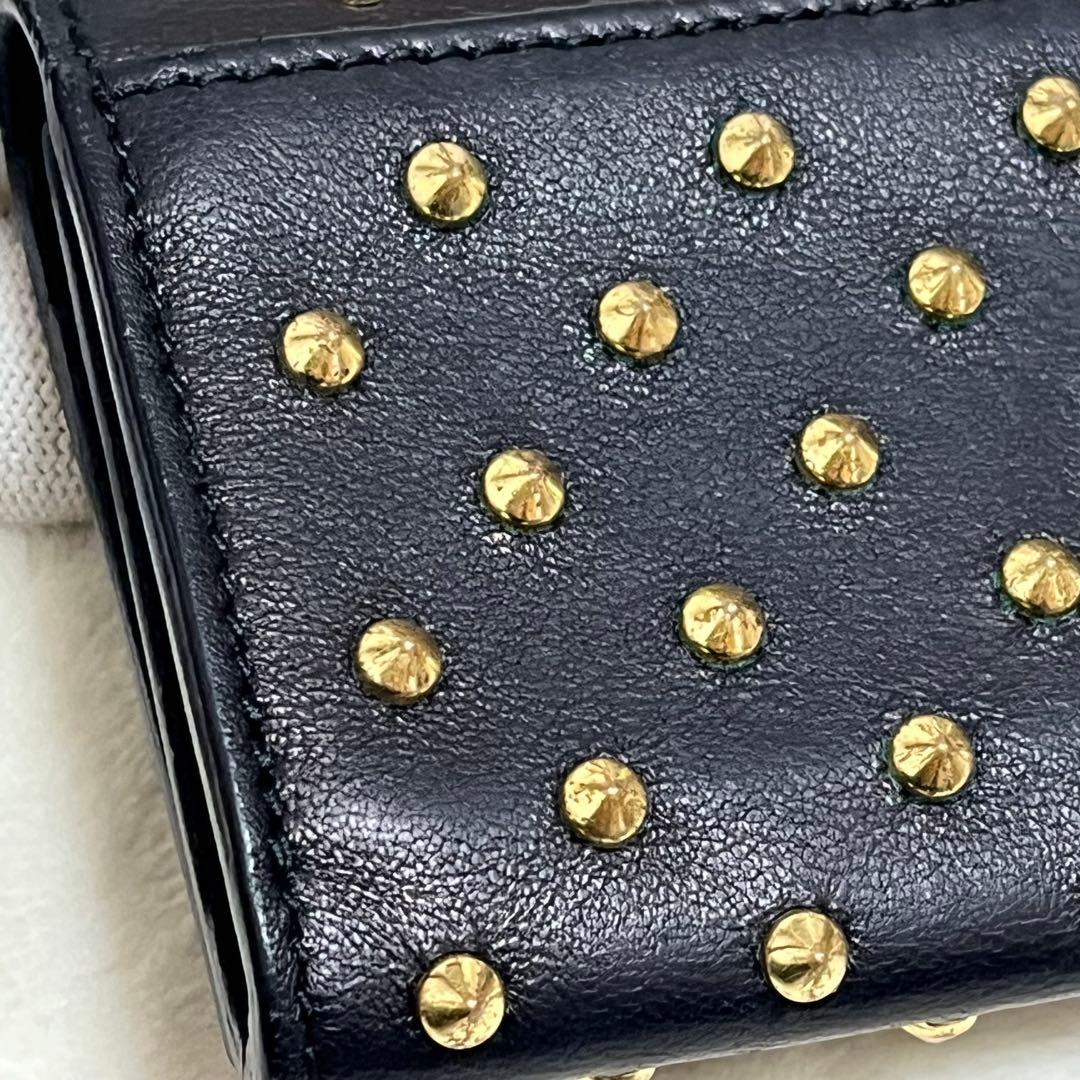 アレキサンダーマックイーン カードケース　スカル　スタッズ　名刺入れ