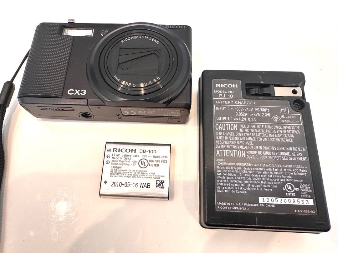 RICOH CX3 コンパクトデジタルカメラ ブラック