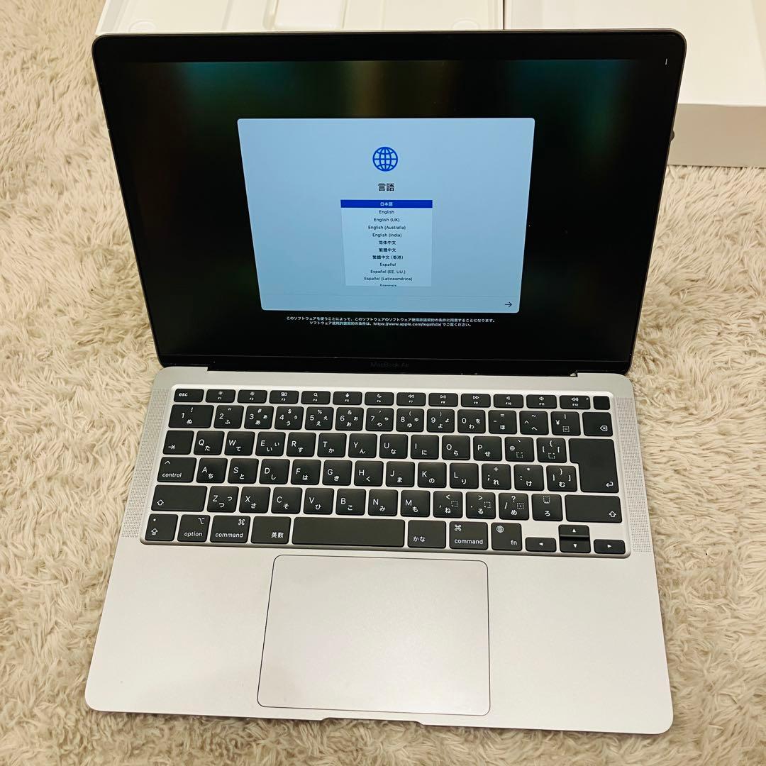 MacBook air M1 メモリ8GB SSD256GB スペースグレイ
