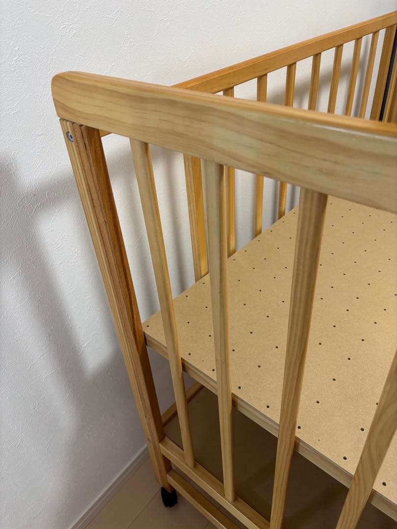 【送料込み】ベビーベッド　ティンバー　ナチュラル