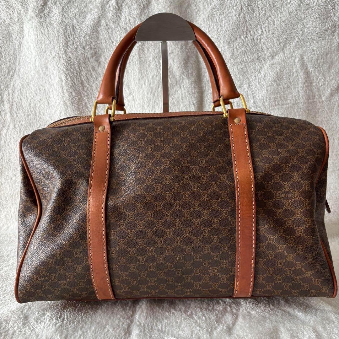 ✨️美品✨️ CELUNE セリーヌ ボストンバッグ ブラゾン柄 レザー PVC