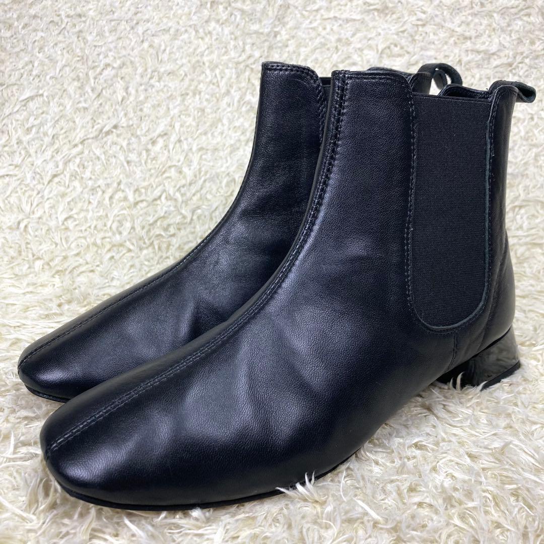 『未使用級』repetto レペット サイドゴアブーツ ショートブーツ ブラック