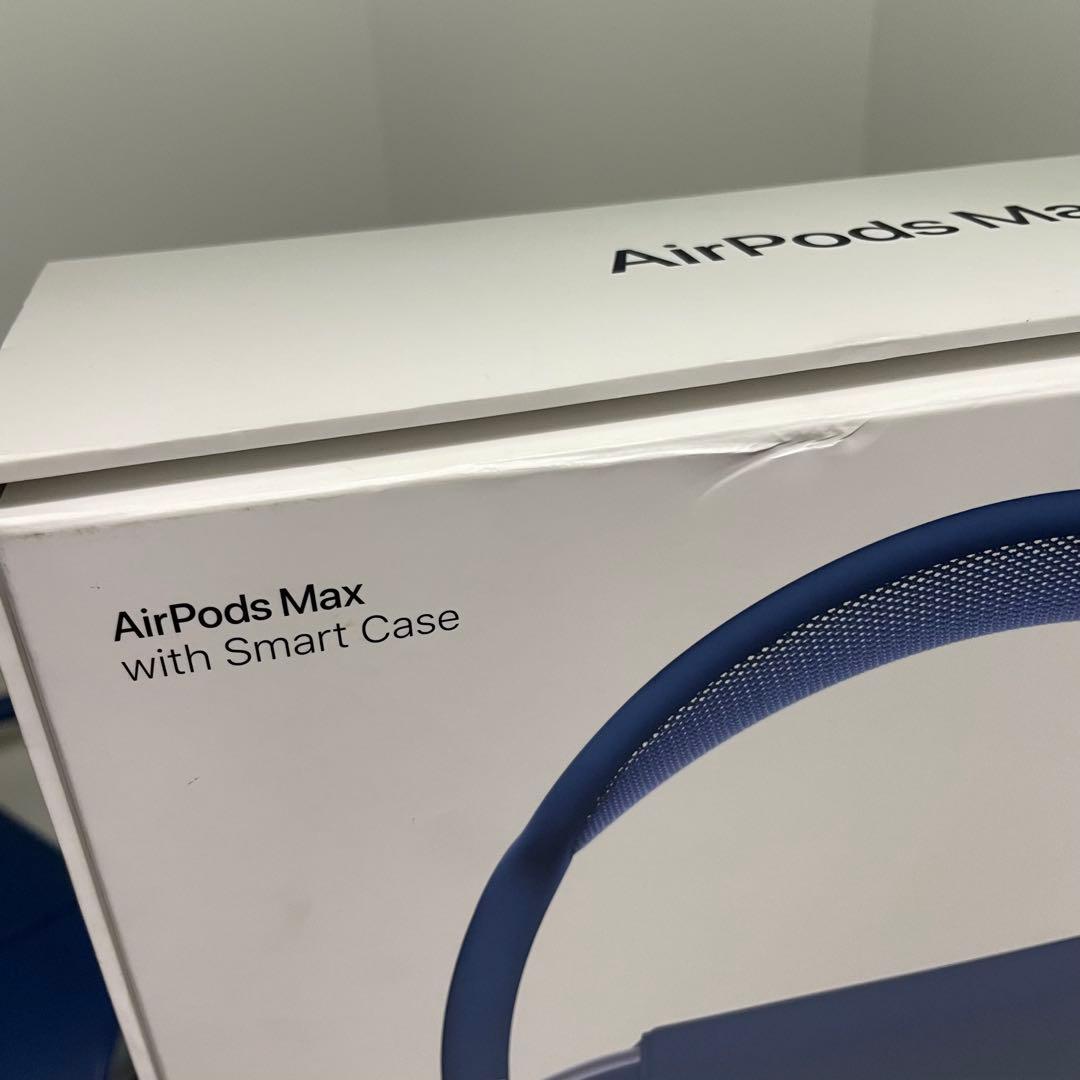 airpods MAX☆ブルー☆箱 スマートケース付き☆ヘッドホン☆Apple