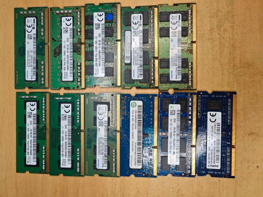 m*o様 メモリー 4GB 6枚 8GB 4枚 16GB 1枚