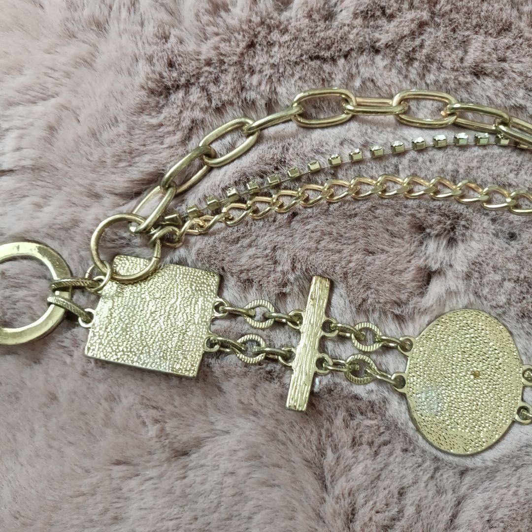 d.i.a　クリスタル装飾チェーンベルト