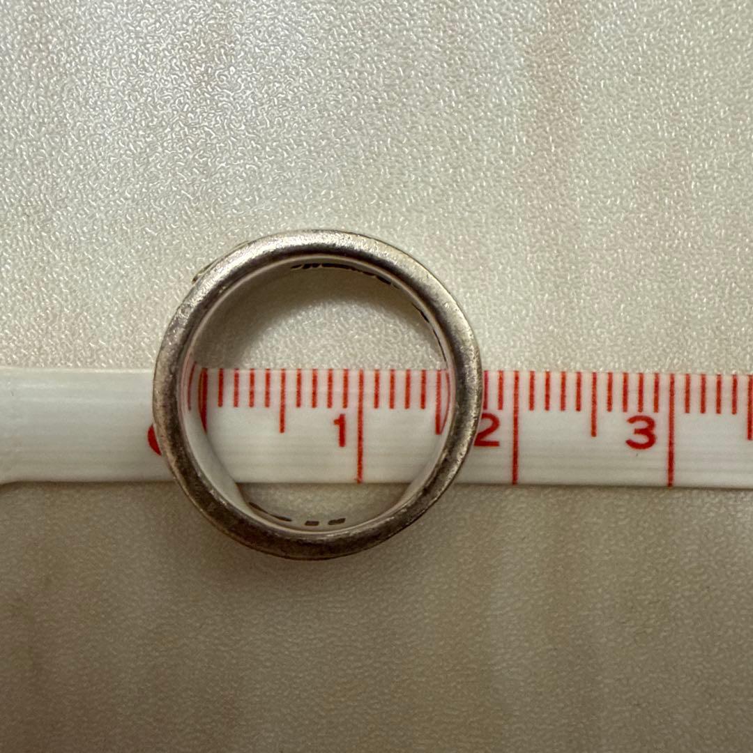 WAKAN SILVER SMITH R-22 K18マーク付き平打ちリング