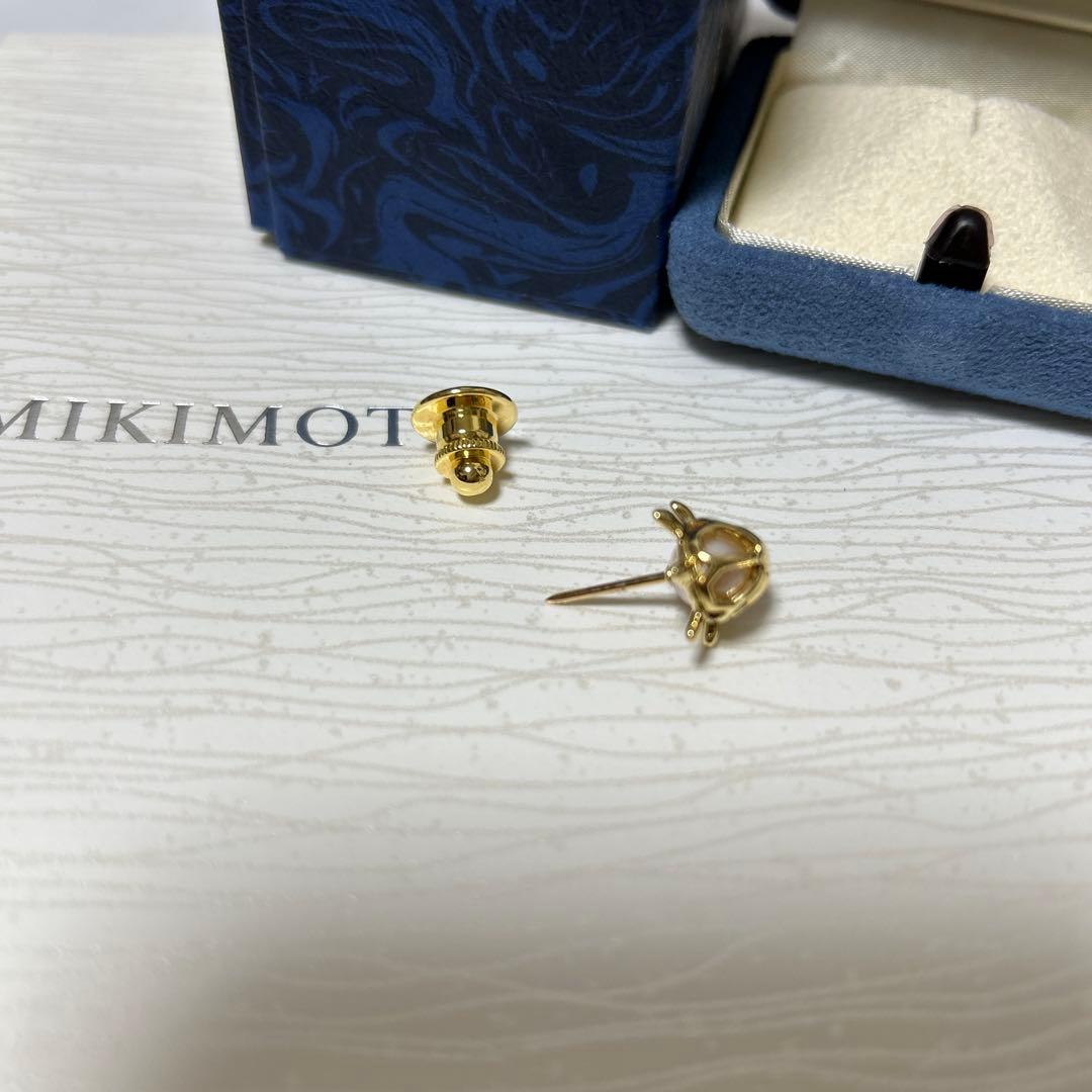 MIKIMOTO ミキモト　真珠　パール　亀　カメ　ピンブローチ　YG K18
