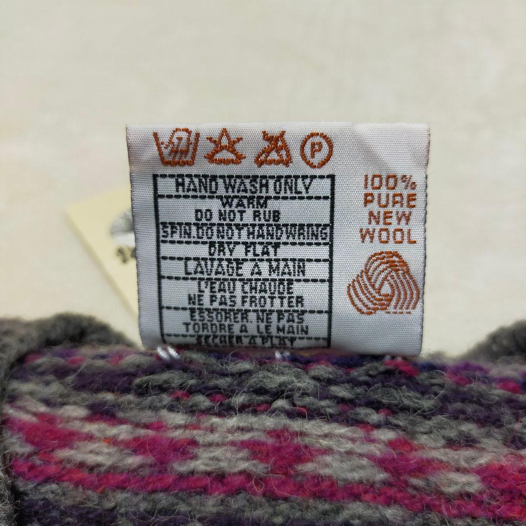 未使用品　Jamieson's　フェアアイル柄　ニットベスト　М