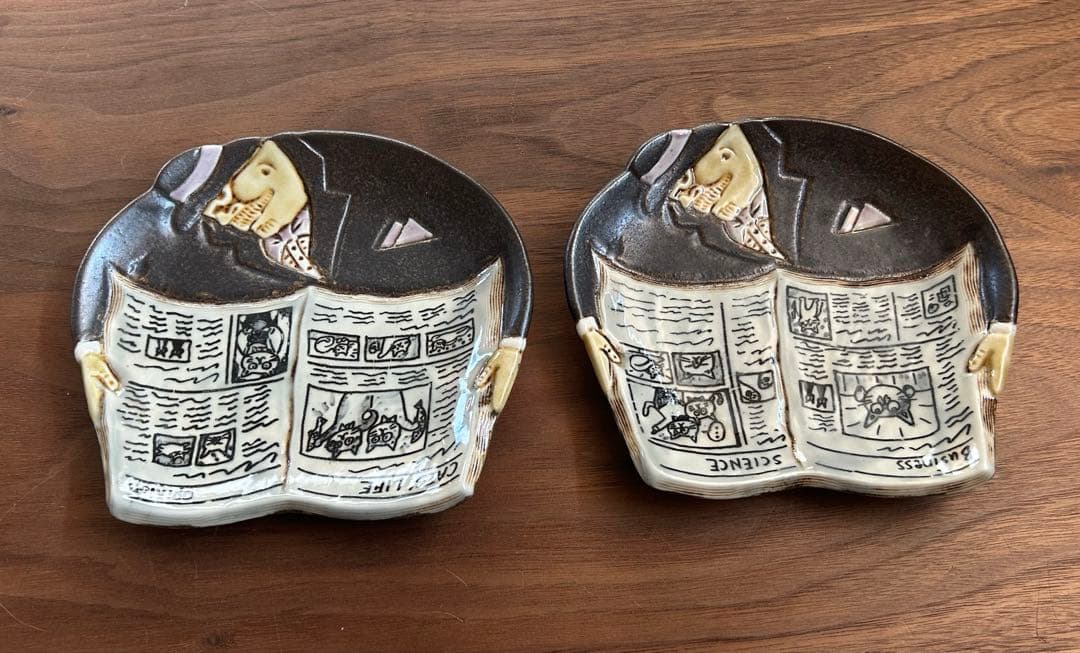 作家　野上千晶nogamichiaki ソーサー『ラブミー』2枚セット