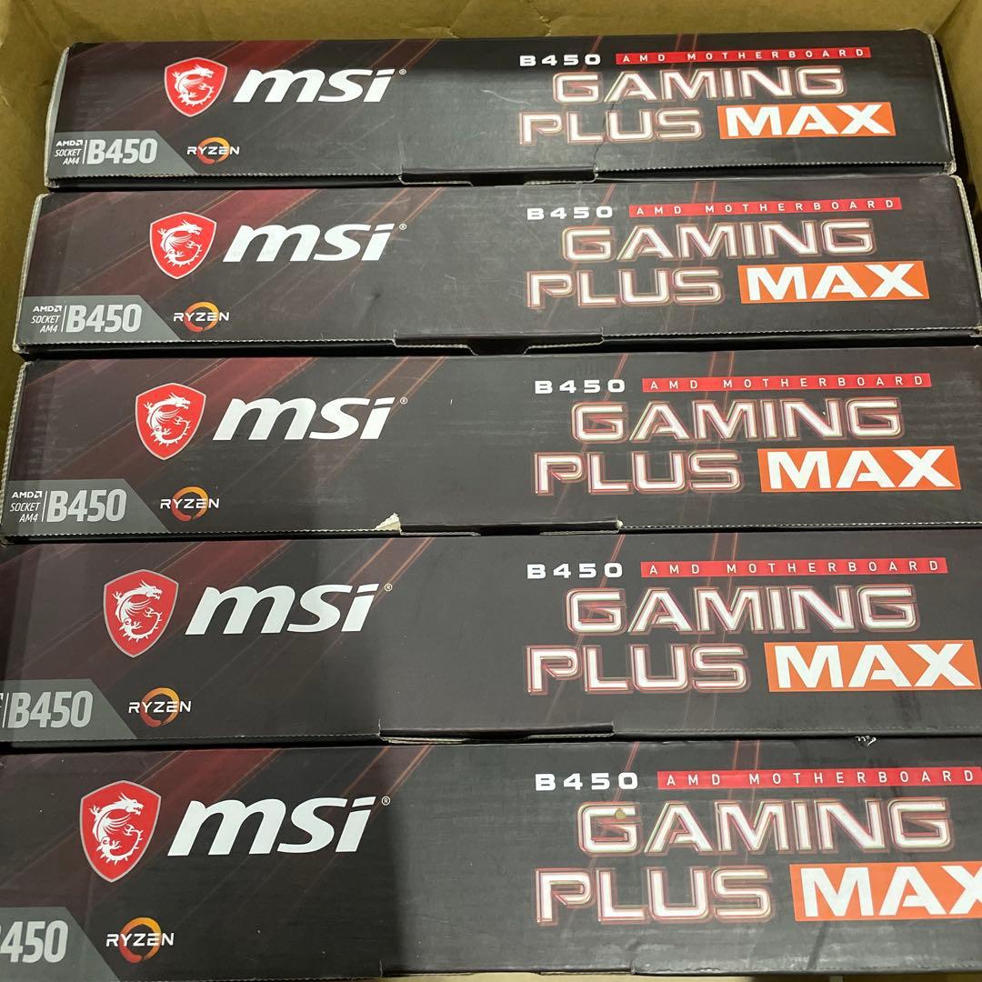 MSI B450 GAMING PLUS MAX マザーボード　5点