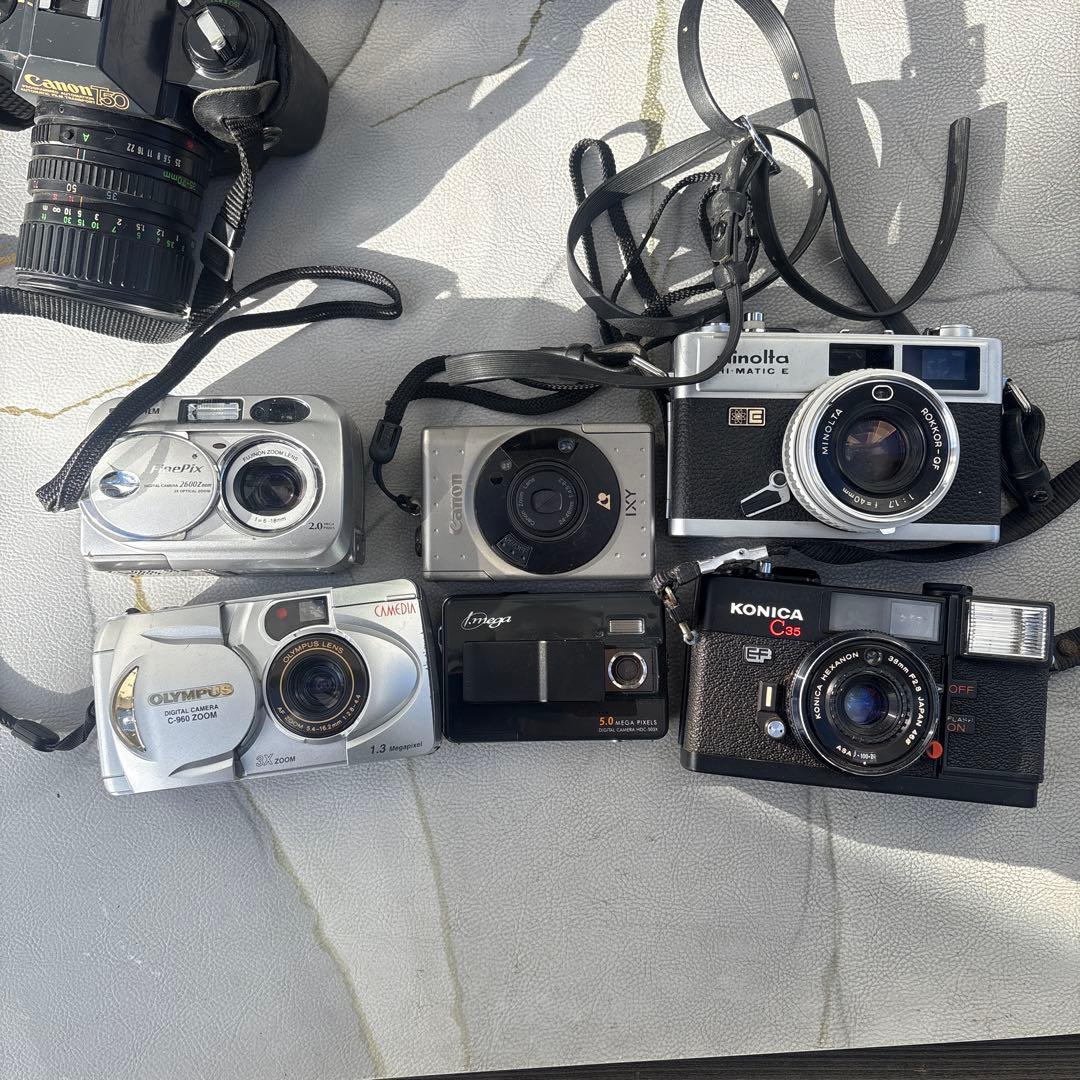 デジタルカメラ フィルムカメラ 9台まとめ売り　canon Olympus など