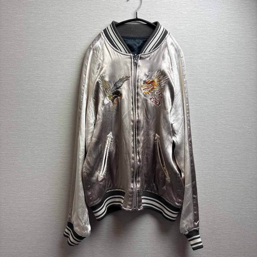 AVIREX リバーシブル スカジャン M アヴィレックス イーグル ドラゴン