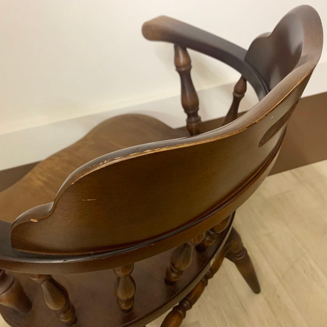 ④HIDA 飛騨産業 キツツキ 穂高 アームチェア ウインザーチェア