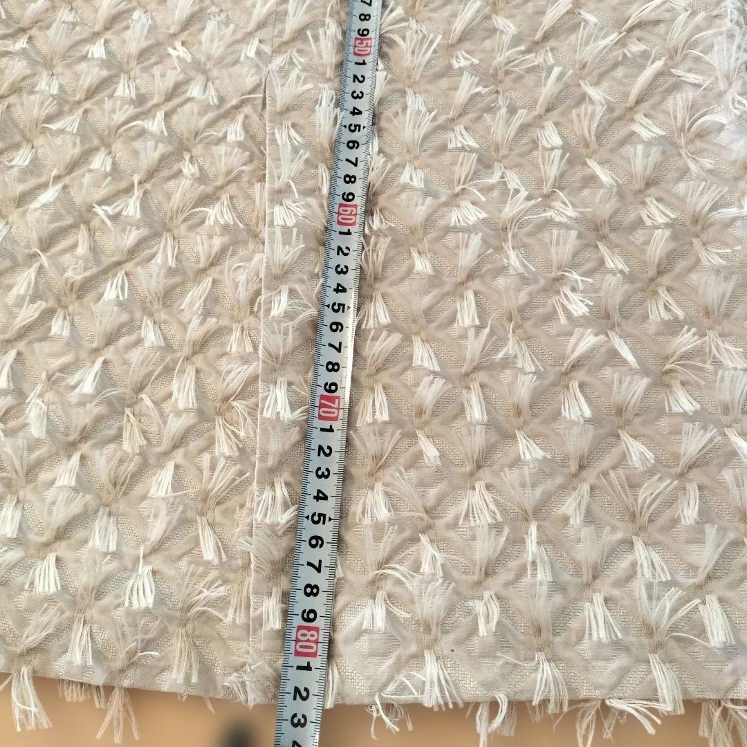 ドゥロワー　drawer　フリンジ　ロング　タイトスカート　36