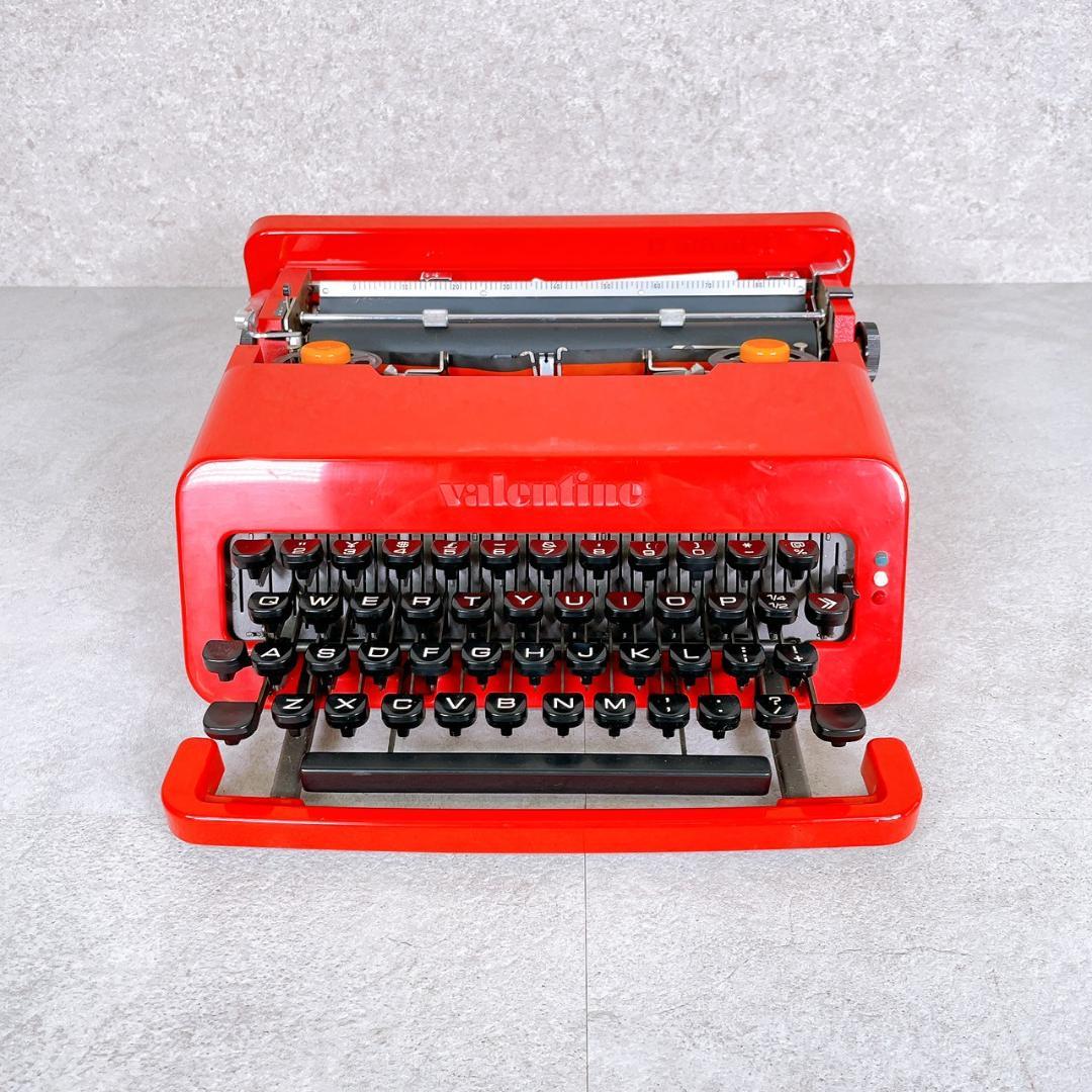 Olivetti Valentine タイプライター 赤 ケース付き 動作未確認