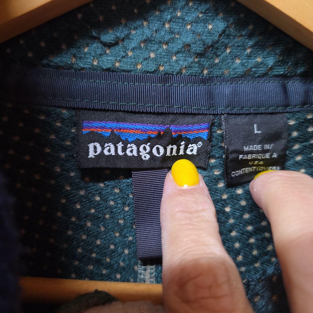 1992～1994年雪なしタグUSA製 パタゴニア　ベビーレトロカーディガン L