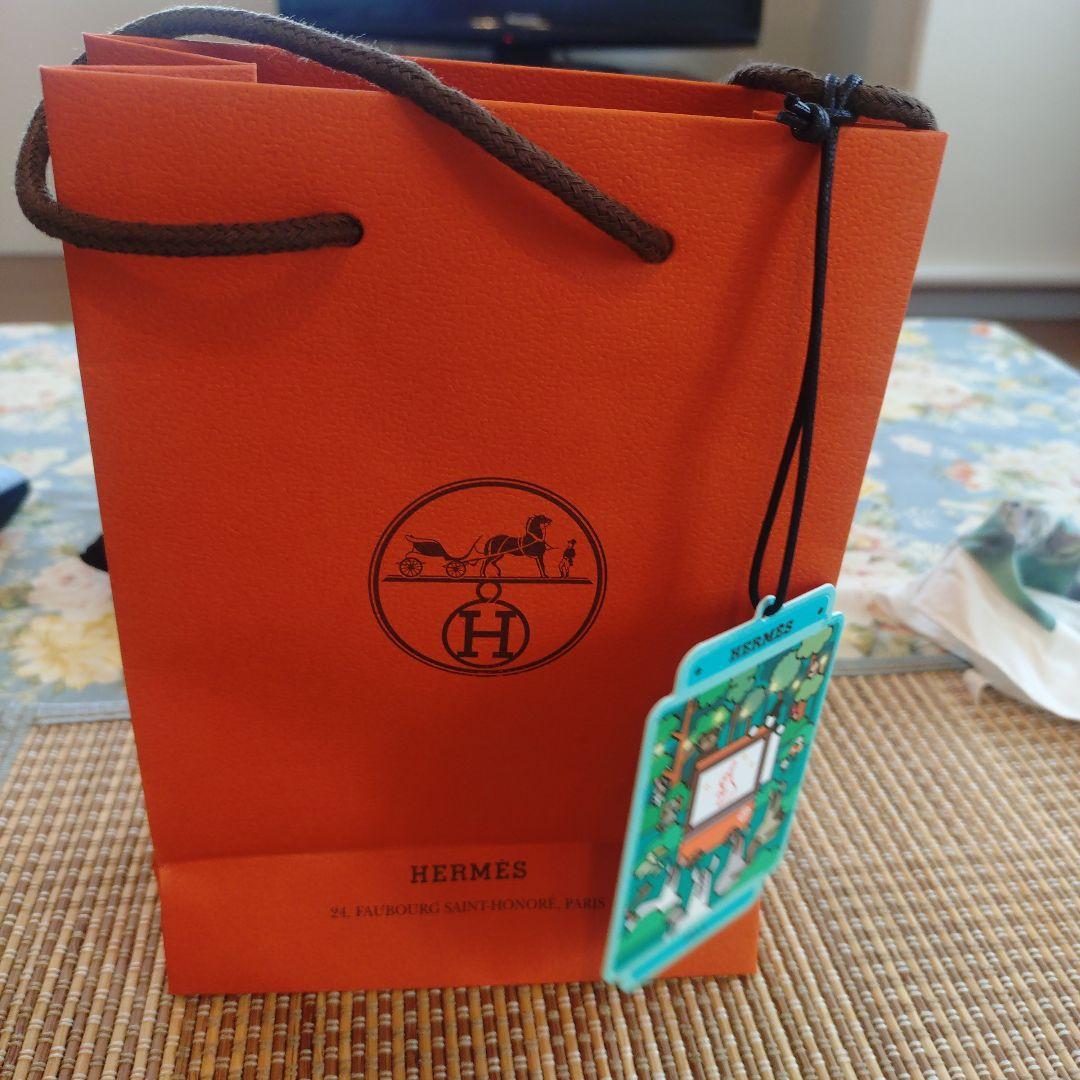 【HERMES】Hウォッチオレンジレザー スクエア時計