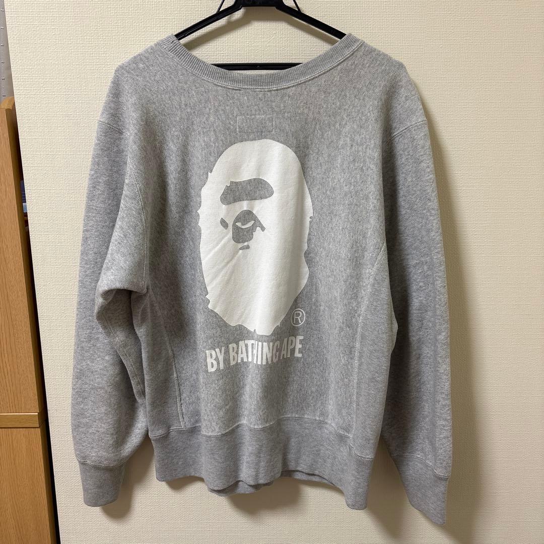 A Bathing Ape × Champion スウェット グレー　L