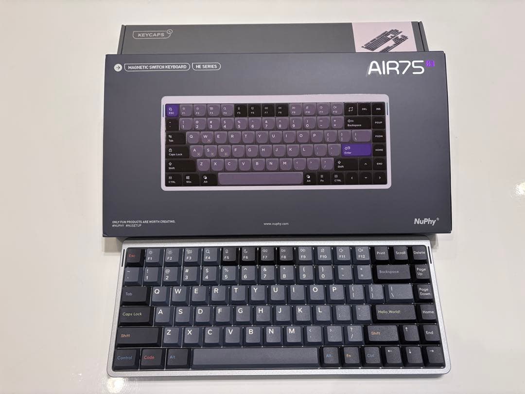 キーボード NuPhy AIR75 HE (Jade Pro) + Oblivion