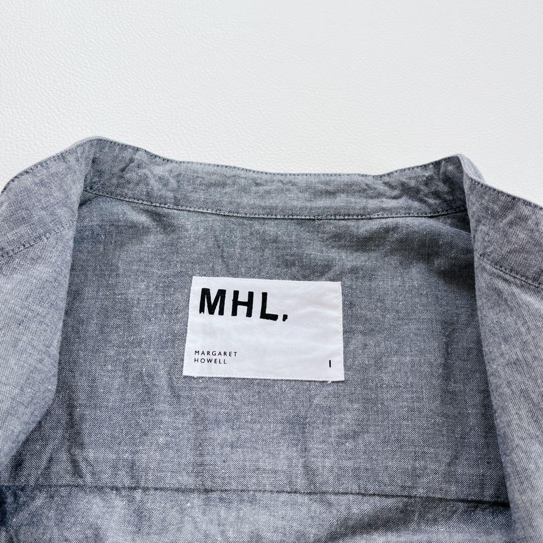 24年モデル✨MHL. バンドカラー　シャツ　コットン　長袖