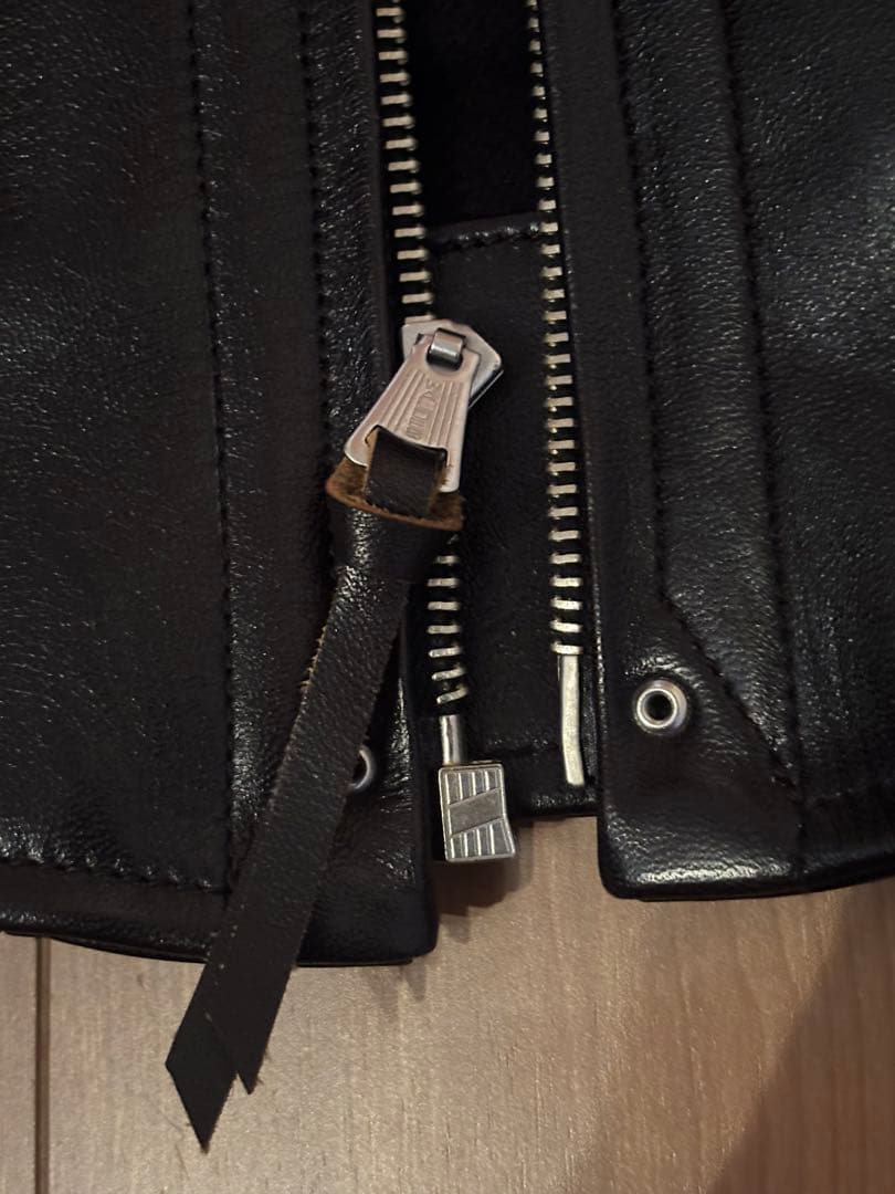 ファインクリークレザーズ　サンタアニタ　レザースポーツジャケット　36　黒　馬革