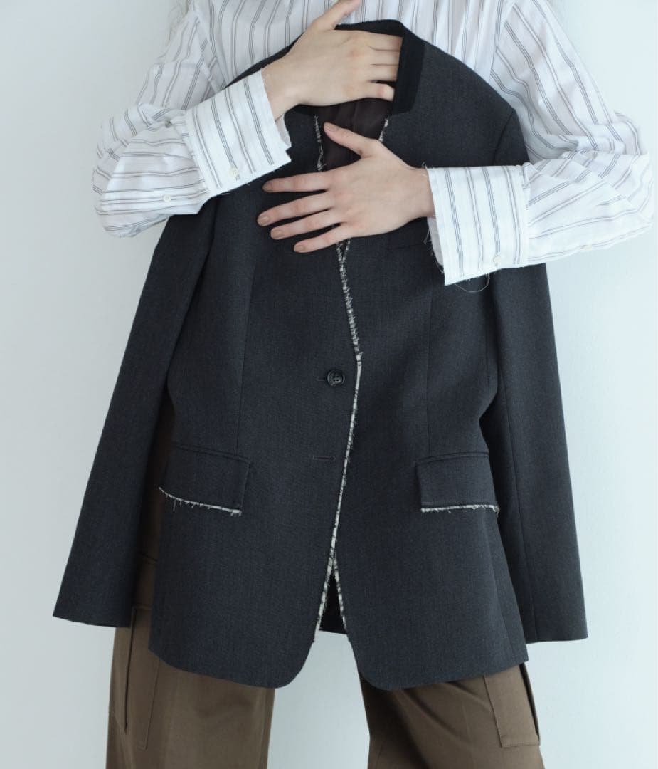 今期25冬新作未使用タグ付きDESPRESデプレノーカラージャケット