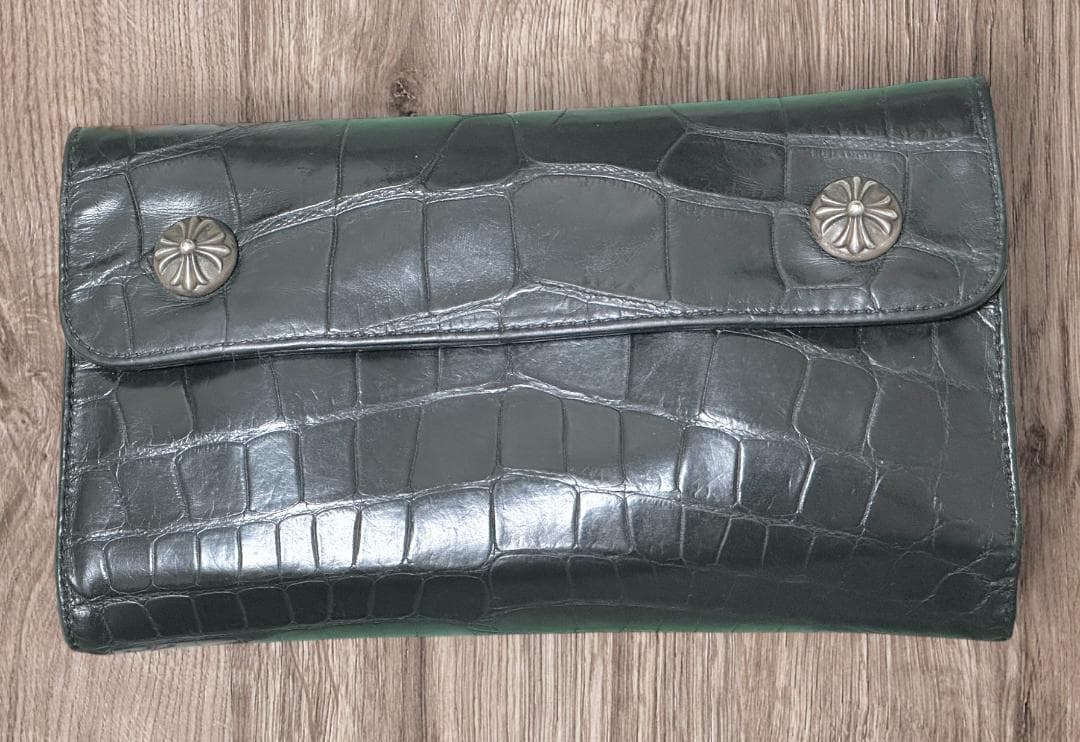 かなてぃんクロムハーツ　アリゲーター　ウェーブウォレット