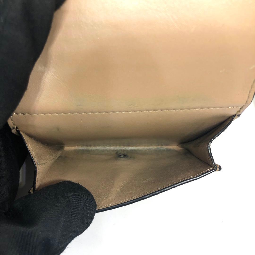 LOEWE アナグラム トライフォールド 三つ折り財布 ベージュ