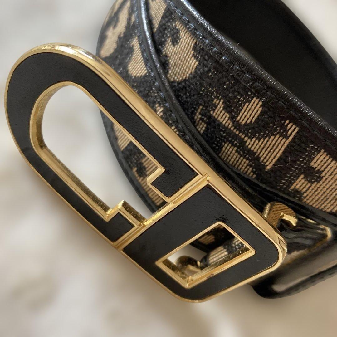 【美品】Christian Dior ベルトレディース トロッター柄