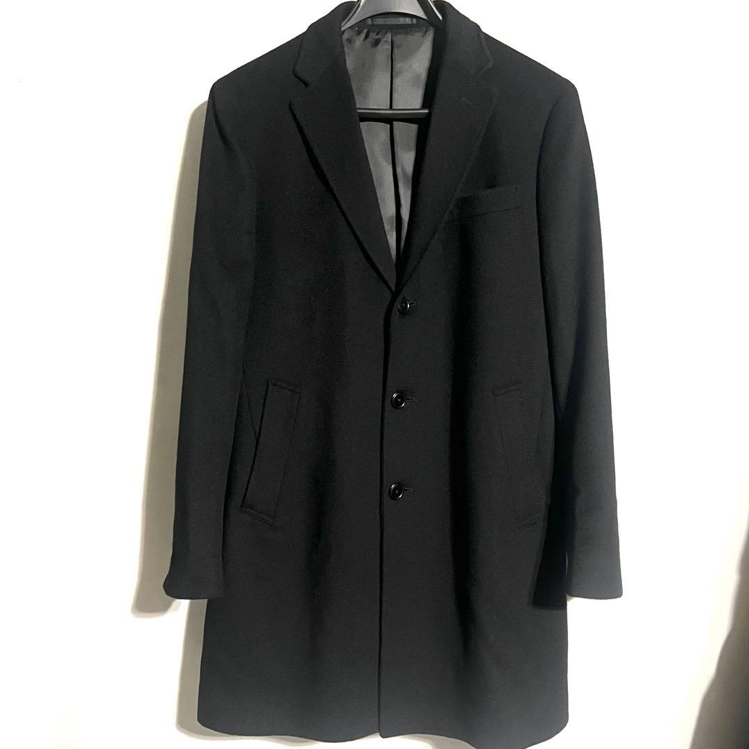 美品　UNITED ARROWS チェスターコート　黒 Lサイズ