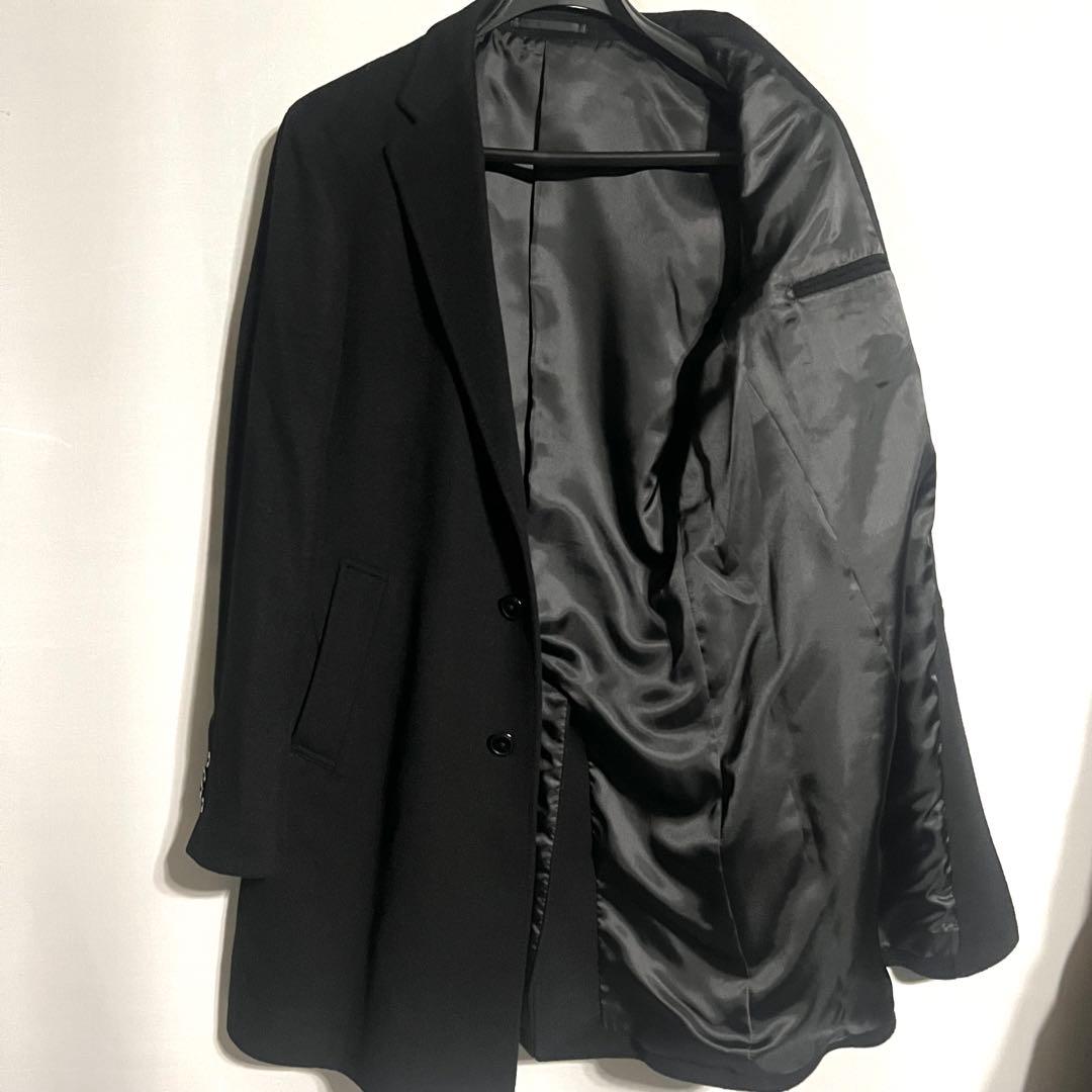 美品　UNITED ARROWS チェスターコート　黒 Lサイズ