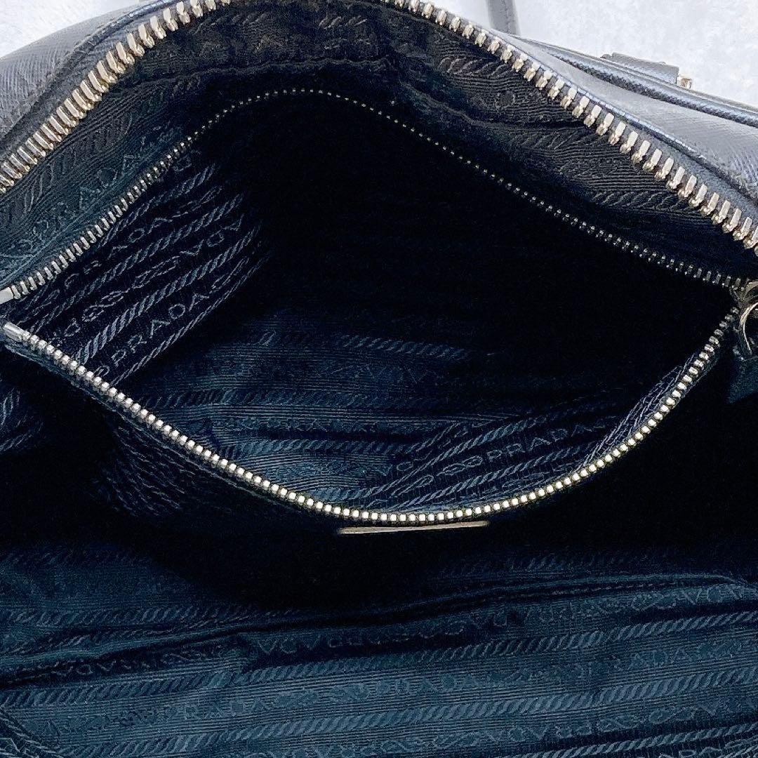 ✨激レア✨プラダ ガレリア トートバッグ ブラック 三角プレート カデナ レザー