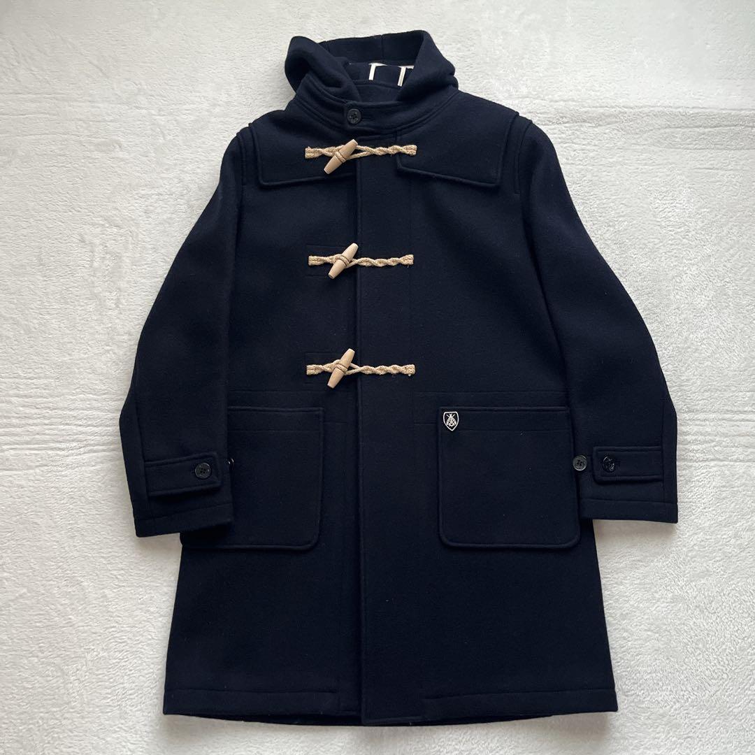 Ayumi【ORCIVAL】 メルトンダッフルコート　ロング　ネイビー