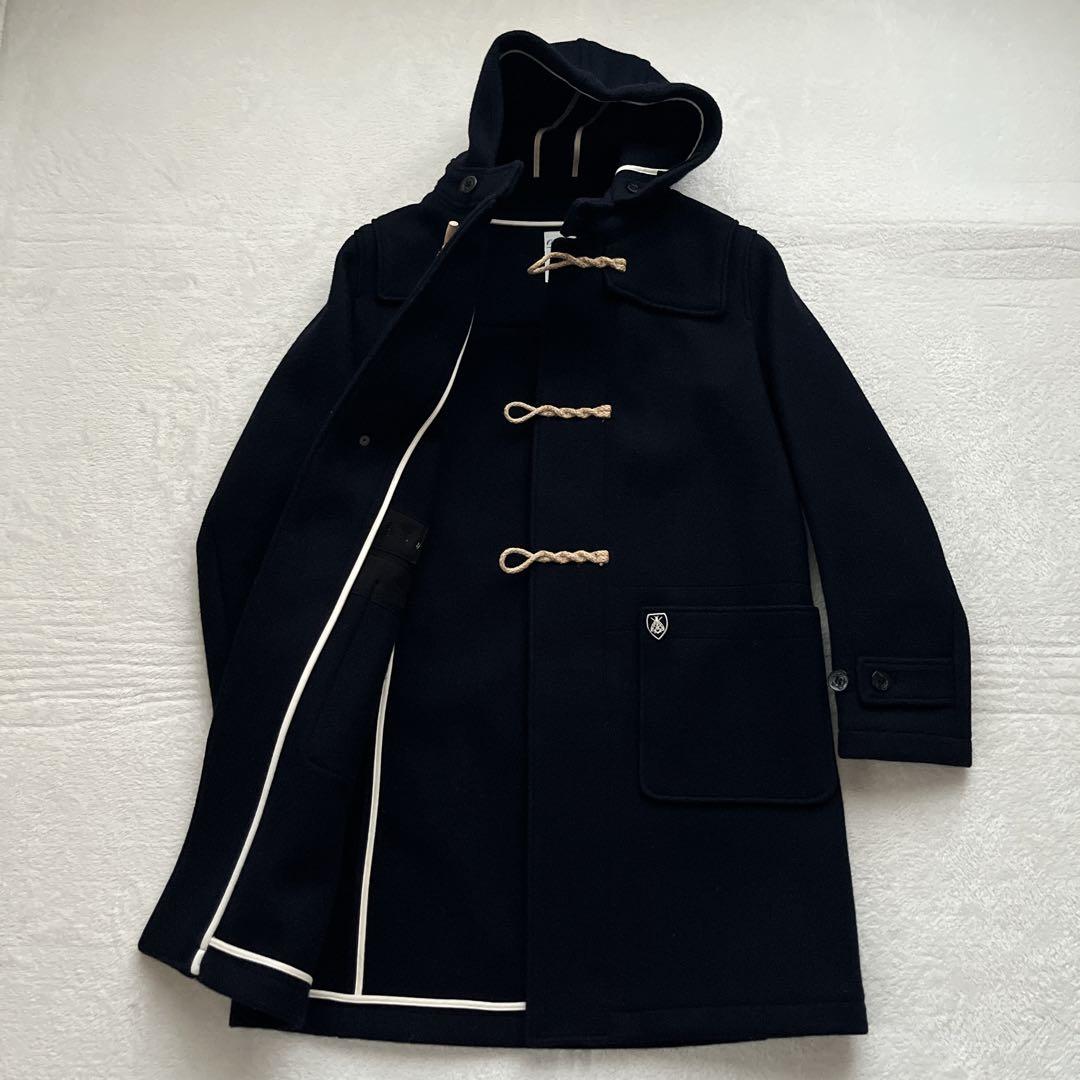 Ayumi【ORCIVAL】 メルトンダッフルコート　ロング　ネイビー