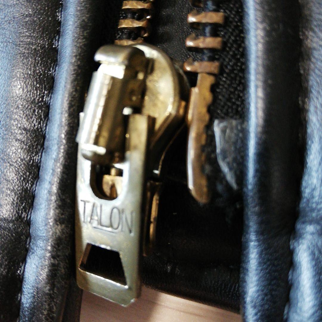 クリーニング済 Vanson RJP タロンジップレザーライダースジャケット