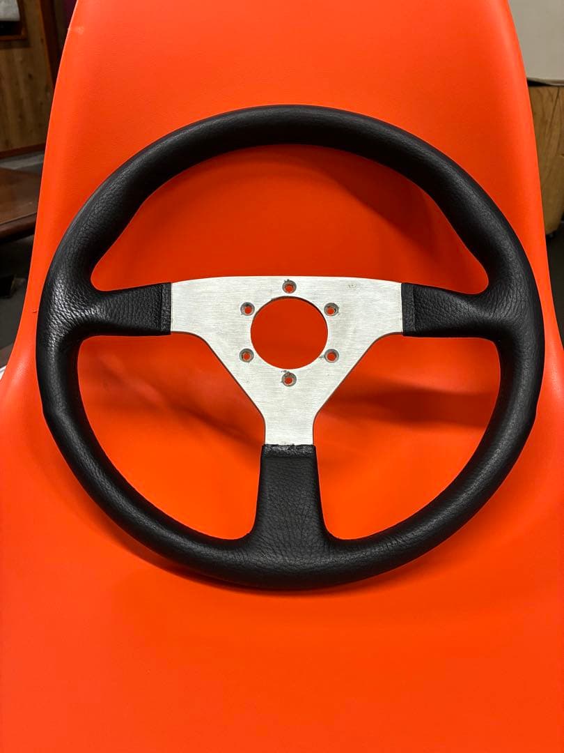 momo ステアリング　モモ　ベローチェ　シルバースポーク　34パイ　旧車　昭和