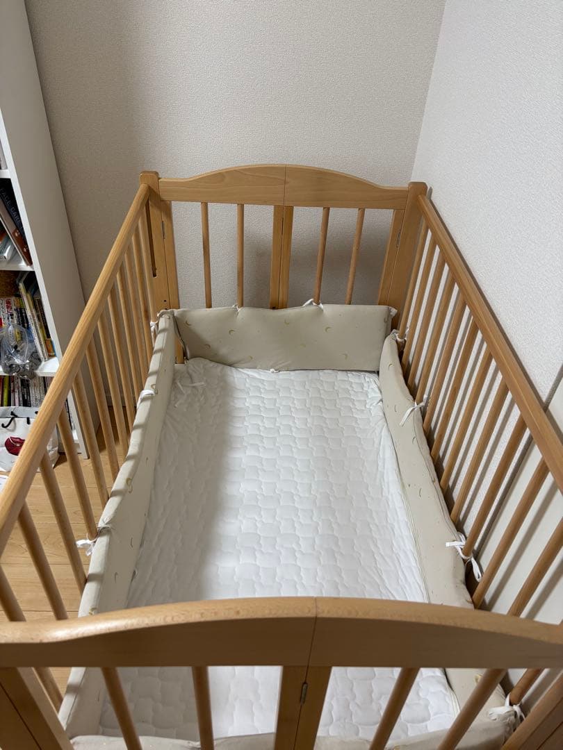 【現在Yuyaさん専用】ベビーベッド　ワンタッチハイベッド パル 石崎家具