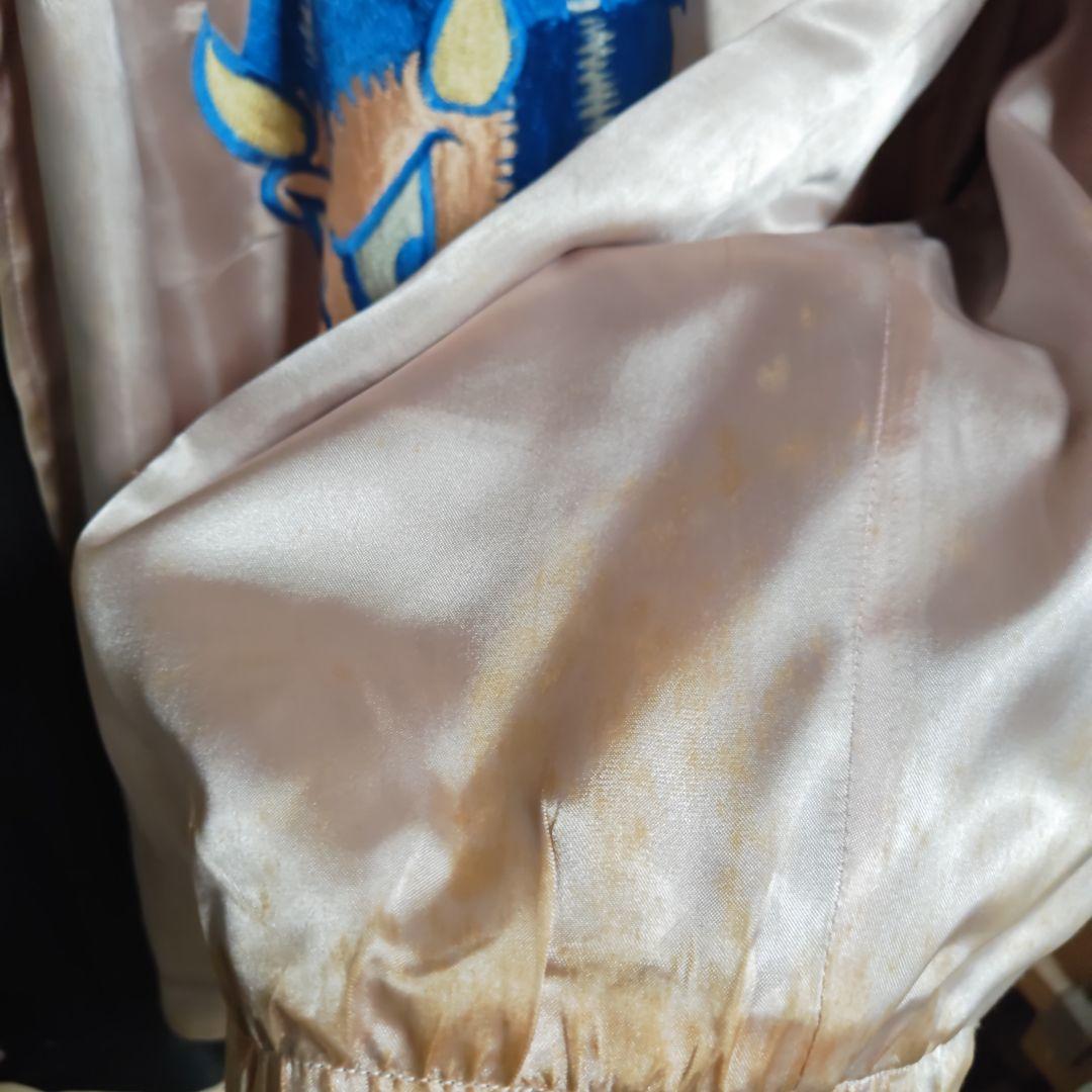 f*r様 ピンクドラゴン黒の刺繍スカジャンクリームソーダAngel