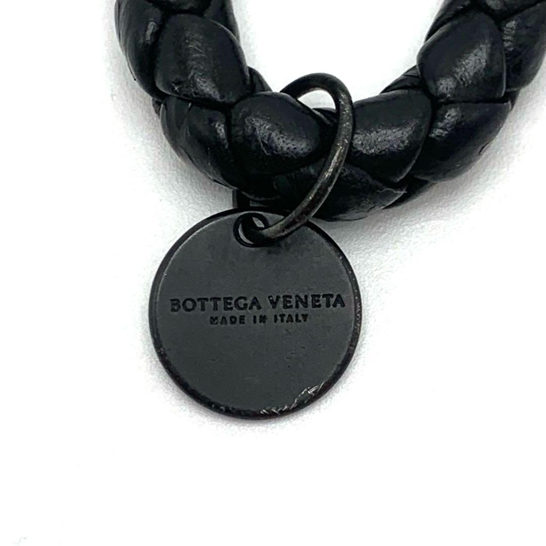 BOTTEGA VENETA キーリング キーホルダー イントレチャート 黒