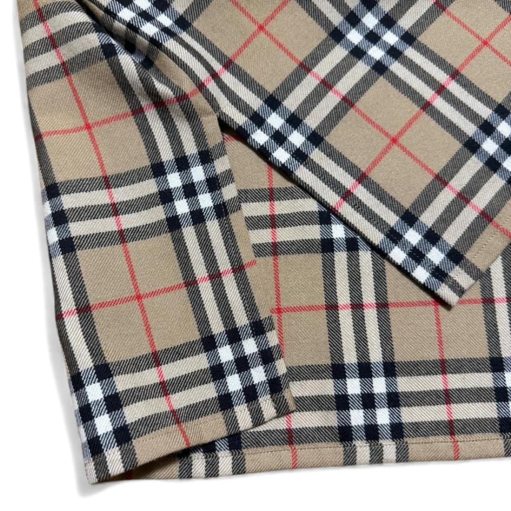 希少サイズ BURBERRY 金ロゴボタン ノバチェック シャツ ヴィンテージ