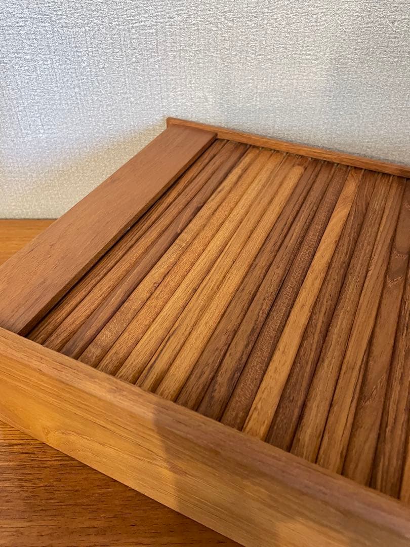 北欧デンマーク ヴィンテージ KALMAR社 チーク材 ロールトップボックス