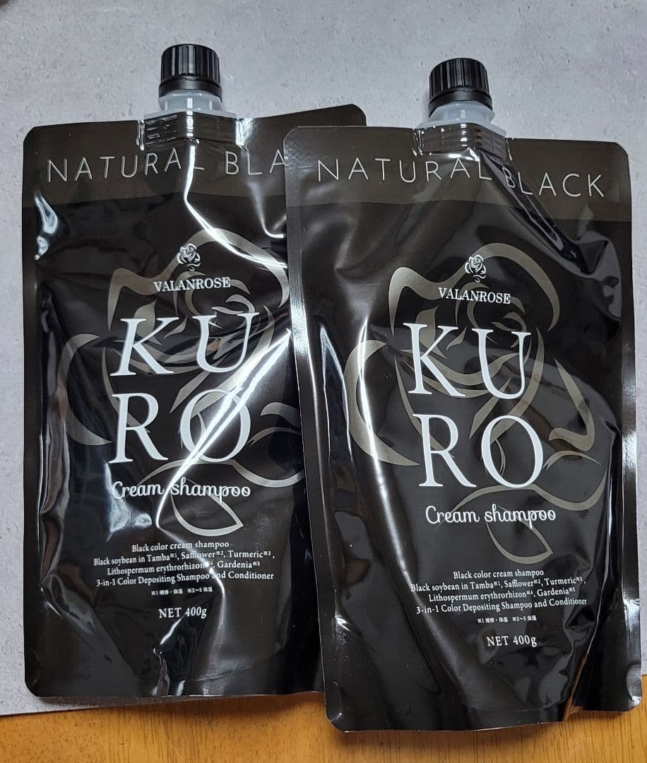 【新品】バランローズ KURO クリームシャンプー ナチュラルブラック 2個